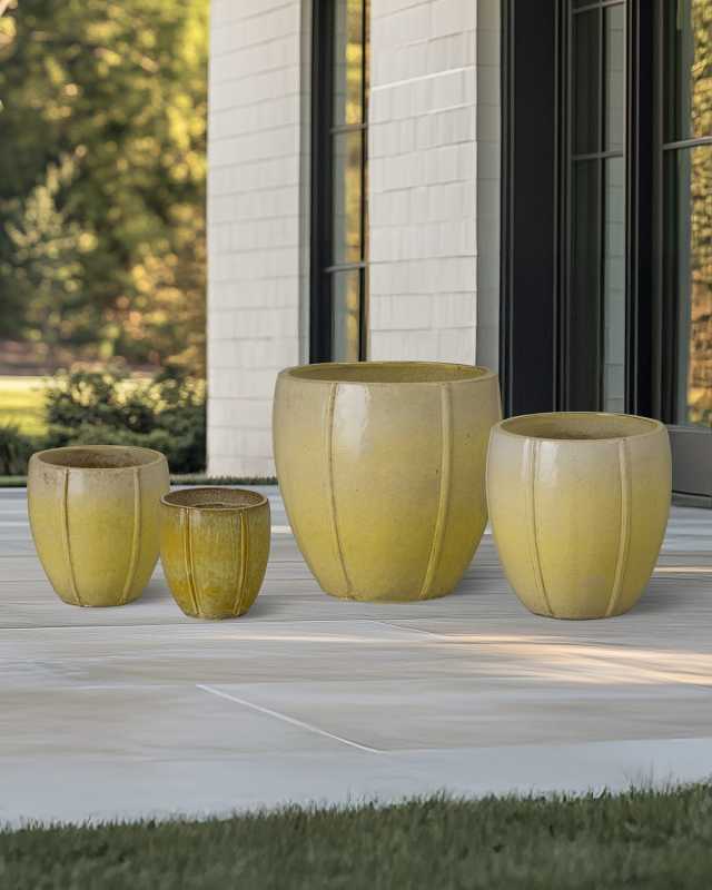 Crest Planters, Set of 4